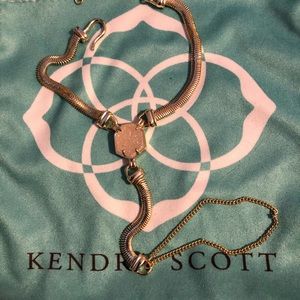 Carlin Gold Kendra Scott Hand Bracelet in iridescent Drusy